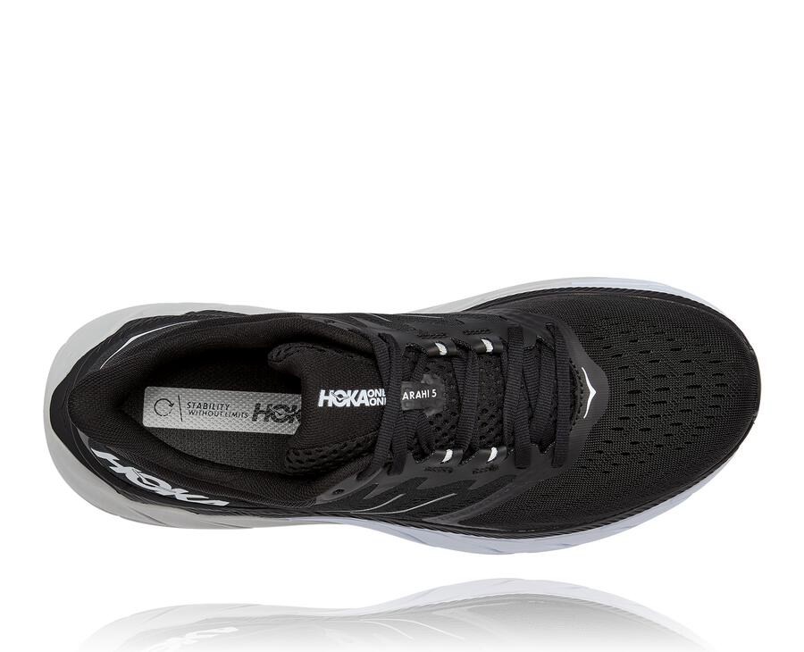 Hoka One One ランニングシューズ メンズ 黒/白 - Arahi 5 - PC2106783